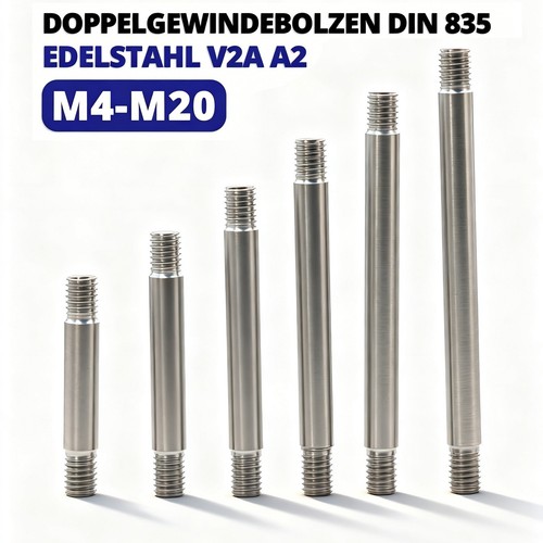 Doppelgewindebolzen m20 - doppelgewindebolzen,