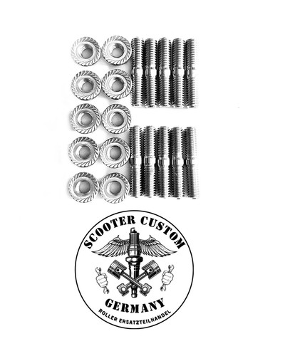 10x auspuff stehbolzen - 10x,